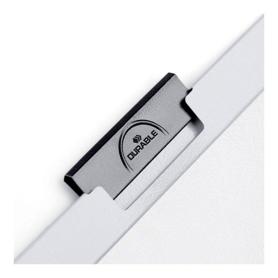 Durable DURACLIP A4 30-sheet Metal Clip File Folder 25-pack Black 220001