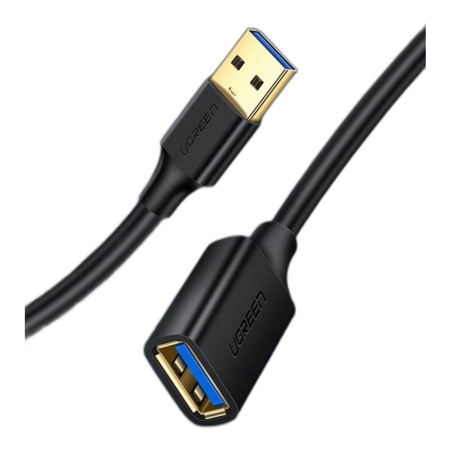 Ugreen 3m USB 3.0 Female to USB 3.0 Male Cable Cord Extension Adapter Black 30127