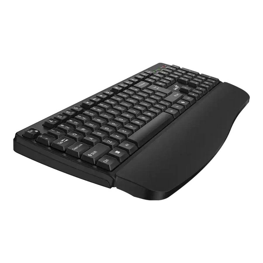 Genius KB-7123 Wireless USB-A Keyboard with Palm Rest Black 31320007400