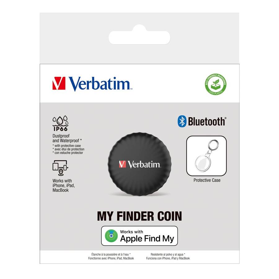 Verbatim My Finder Coin Bluetooth Tracker Black 32133