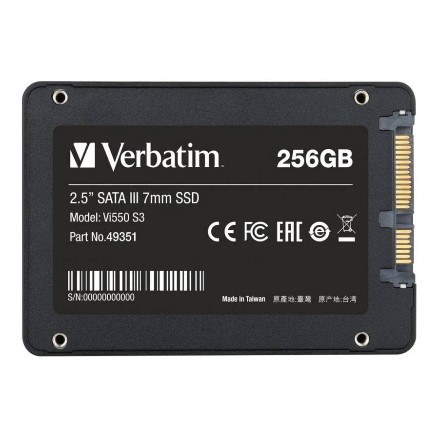 Verbatim Vi550 S3 256GB Internal SSD 49351
