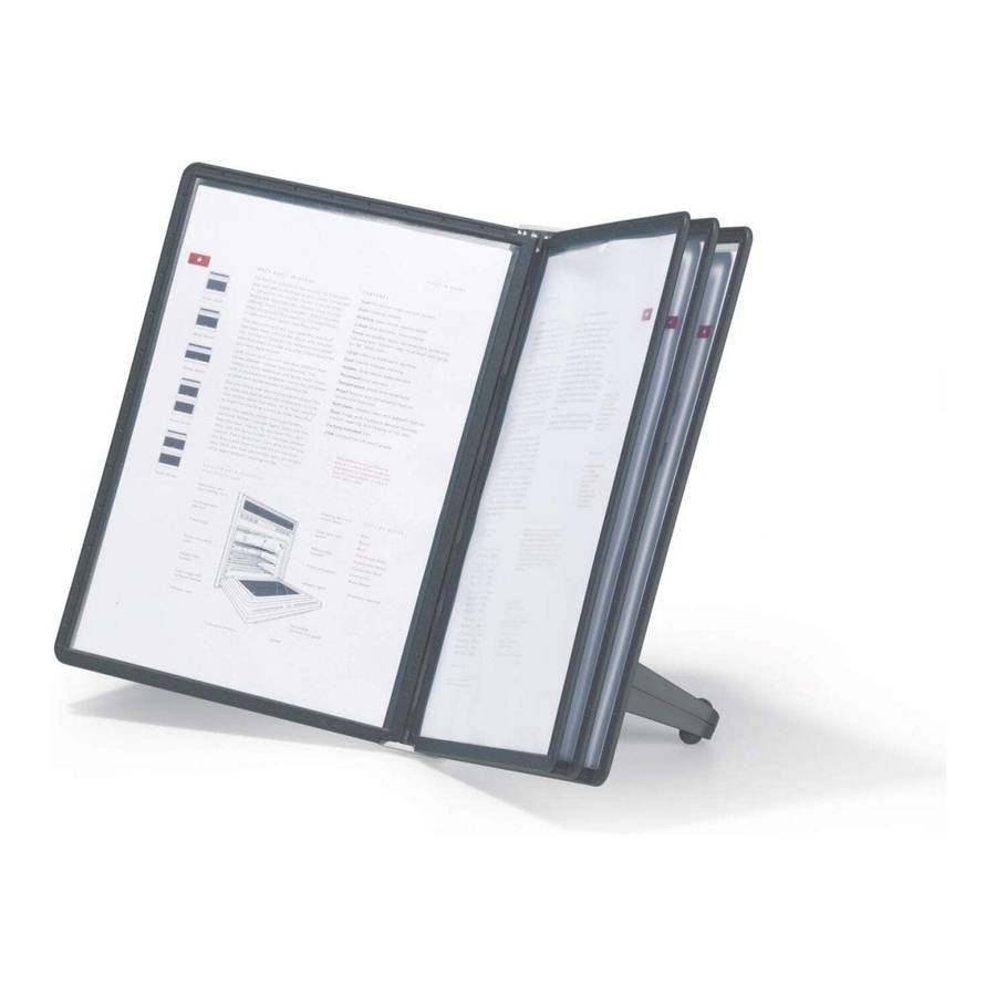 Durable SHERPA SOHO Table 5 Display Panel System Black 554001