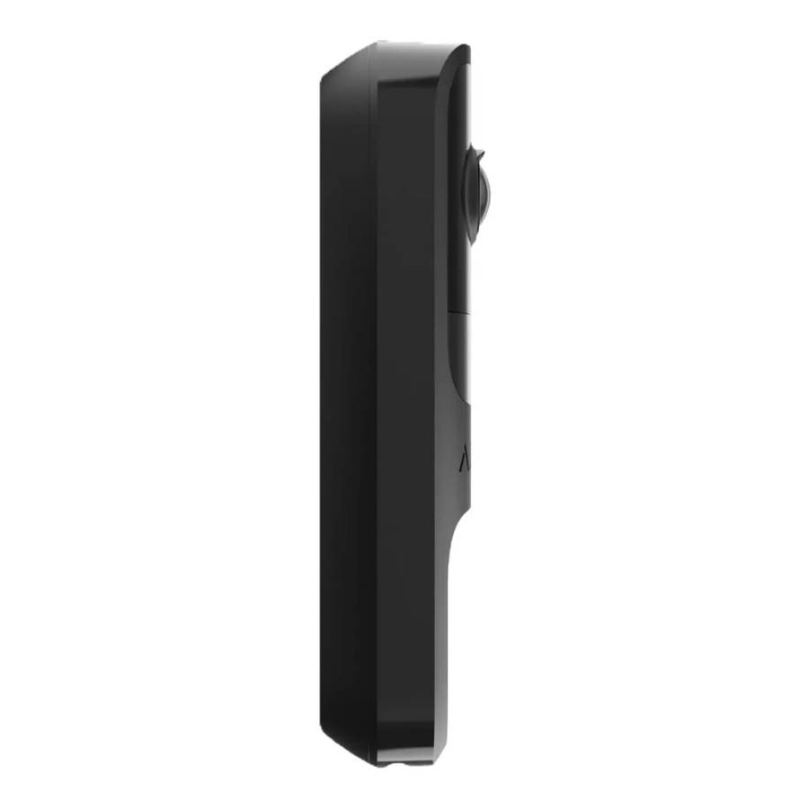 Ajax Security Outdoor Black 4MP Wi-Fi Video Doorbell with PIR and AI 66391.125.BL1