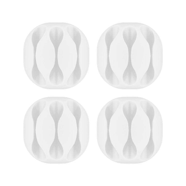 Goobay Cable Management 3-slots 4-piece Set White 70373