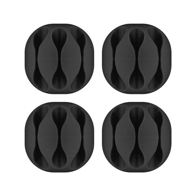 Goobay Cable Management 3-slots 4-piece Set Black 70398