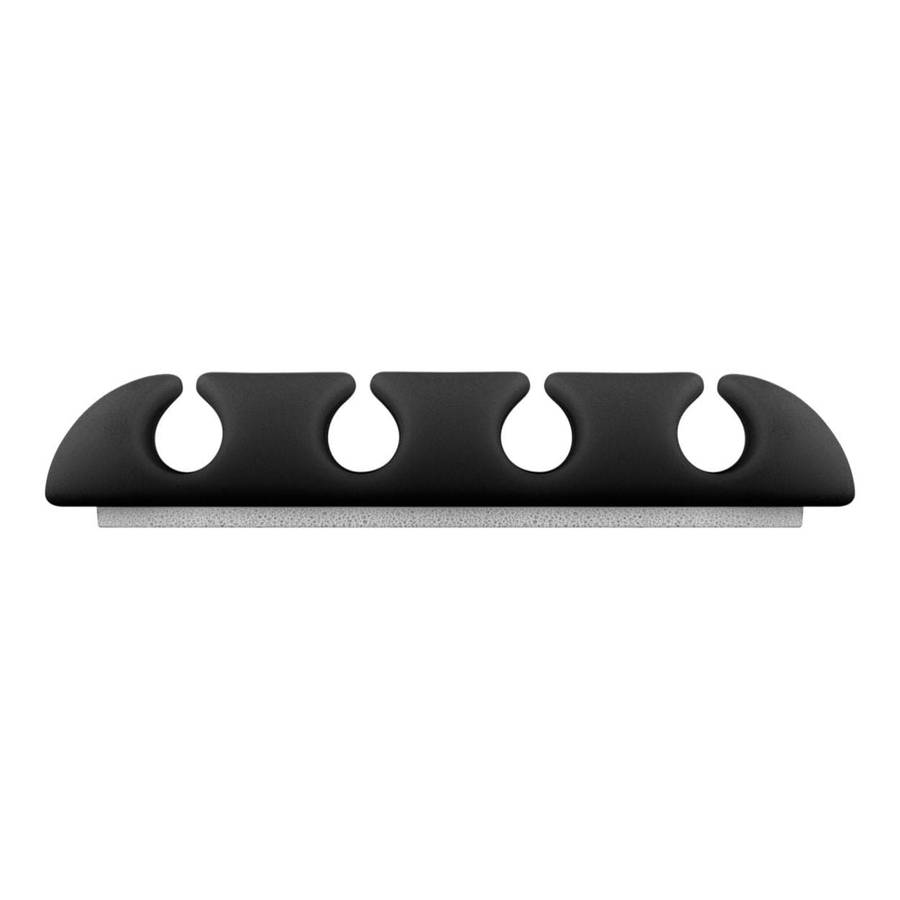 Goobay 70406 4-slot Cable Management Set Black 2-pack
