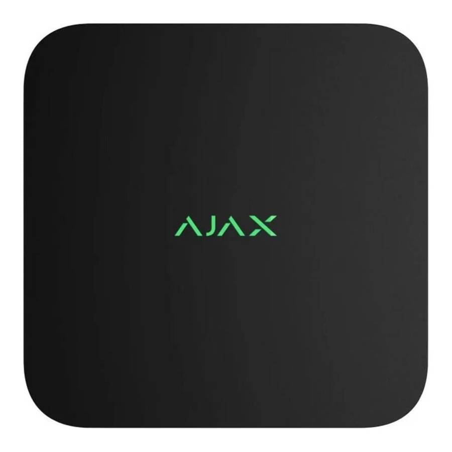 Ajax 8-Channel 4K NVR - Black 70938.122.BL