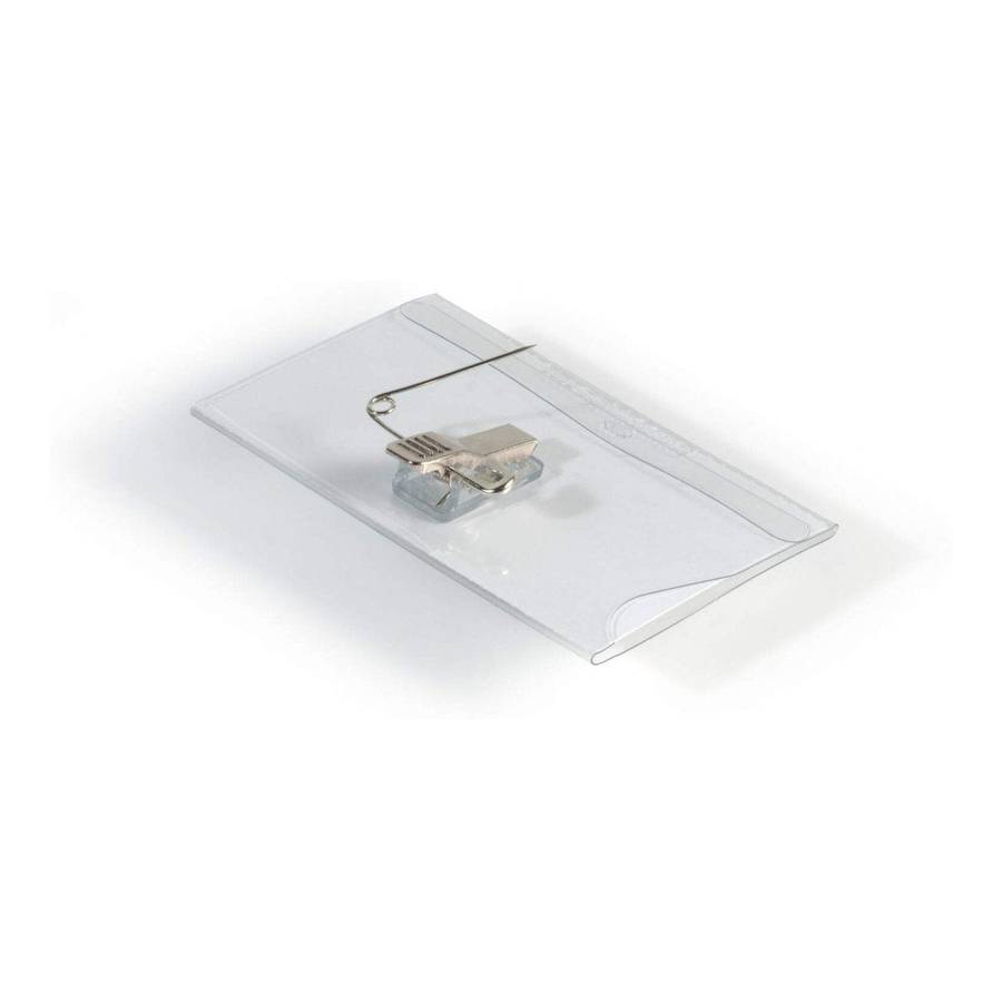 Durable Name Badge with Combo Clip 50-pack 810119