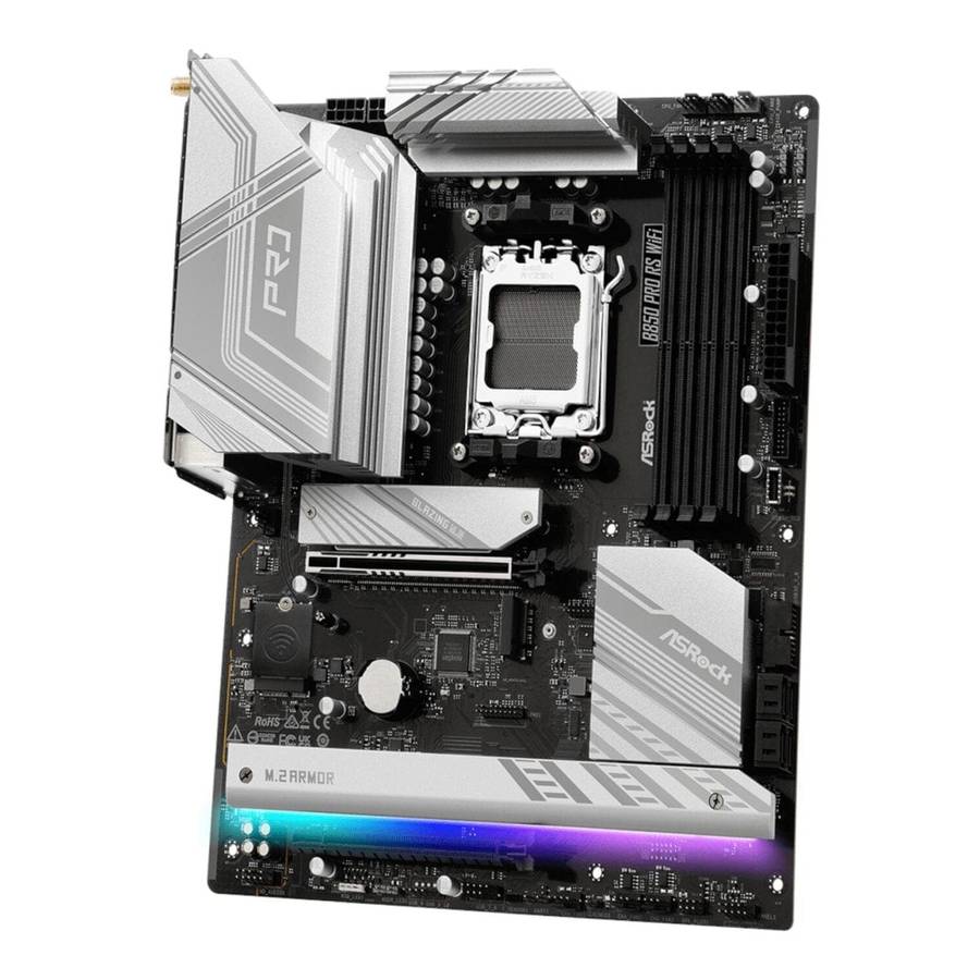 Asrock B850 Pro RS Wi-Fi AMD Socket AM5 ATX Motherboard