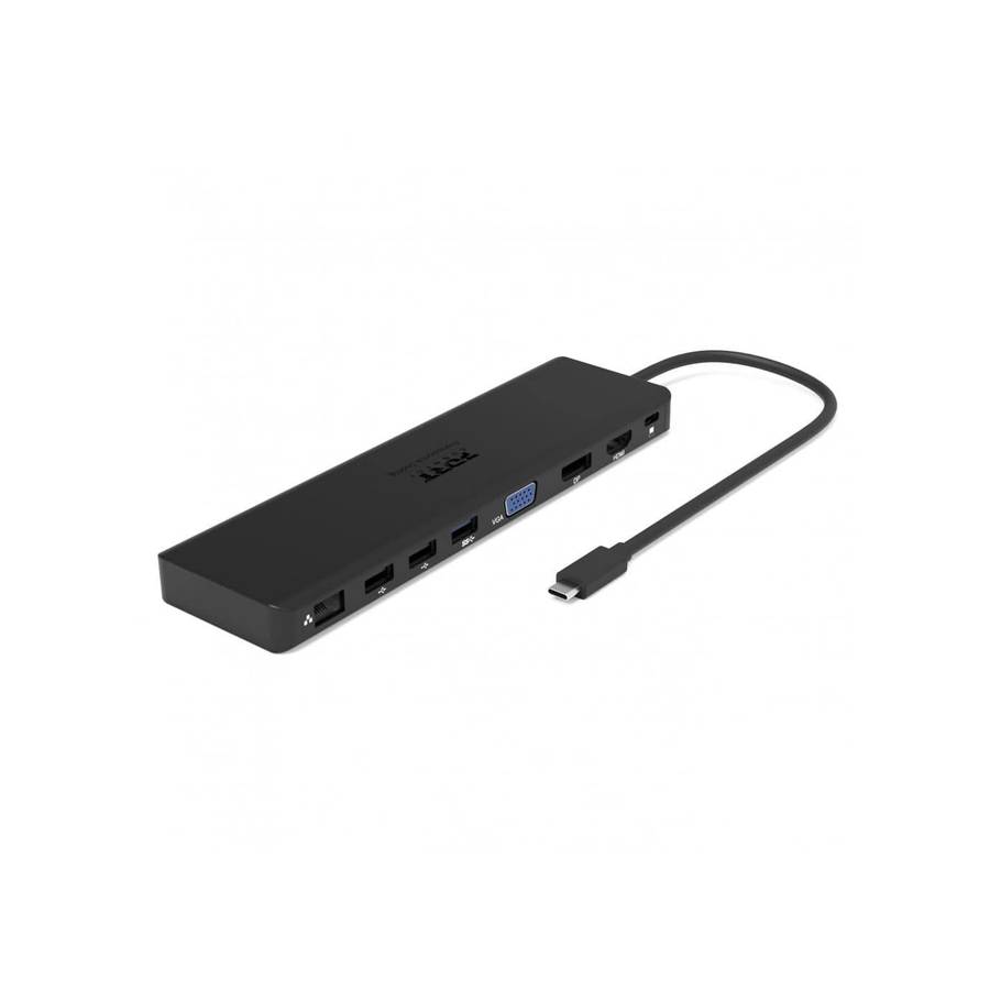Port Designs USB-C Triple Screen Travel Docking Station 901906-W