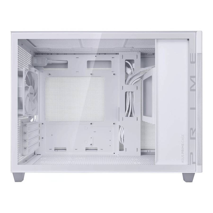ASUS Prime AP201 Tempered Glass Micro-ATX PC Case White 90DC00G3-B39010