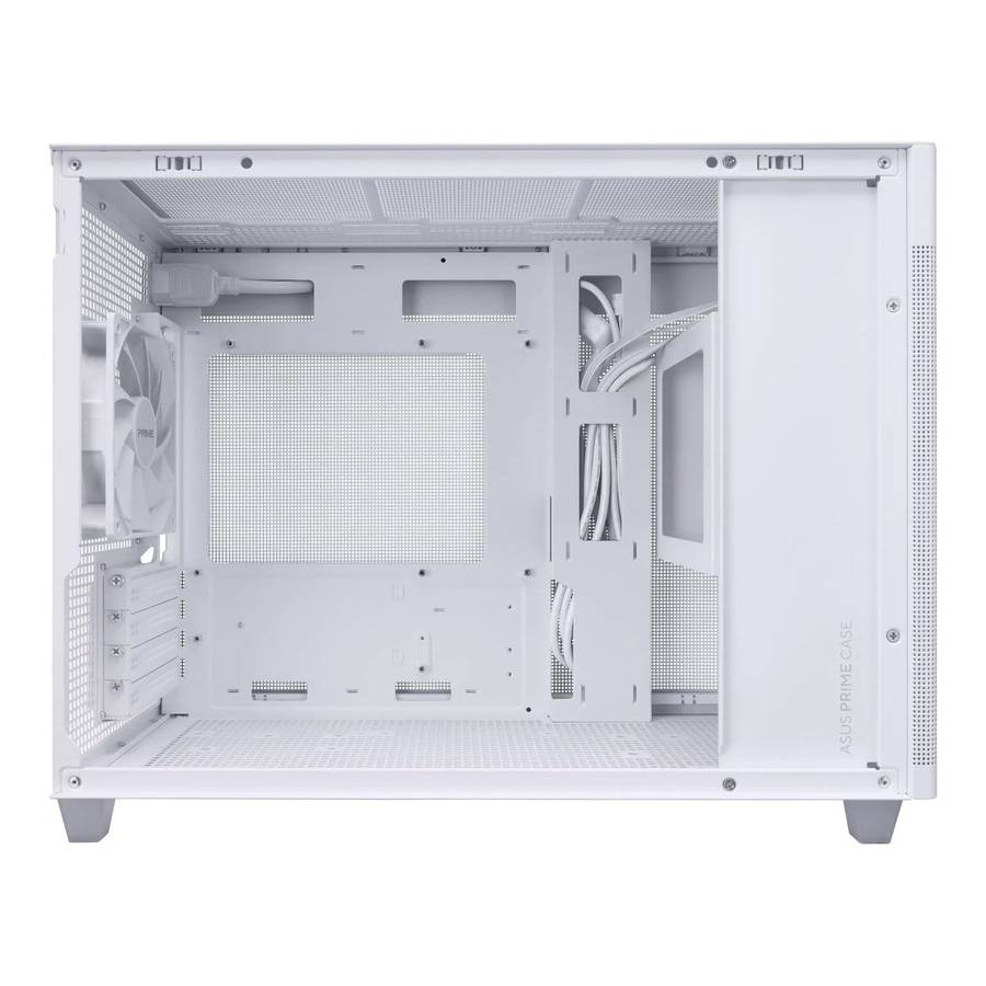 ASUS Prime AP201 Tempered Glass Micro-ATX PC Case White 90DC00G3-B39010
