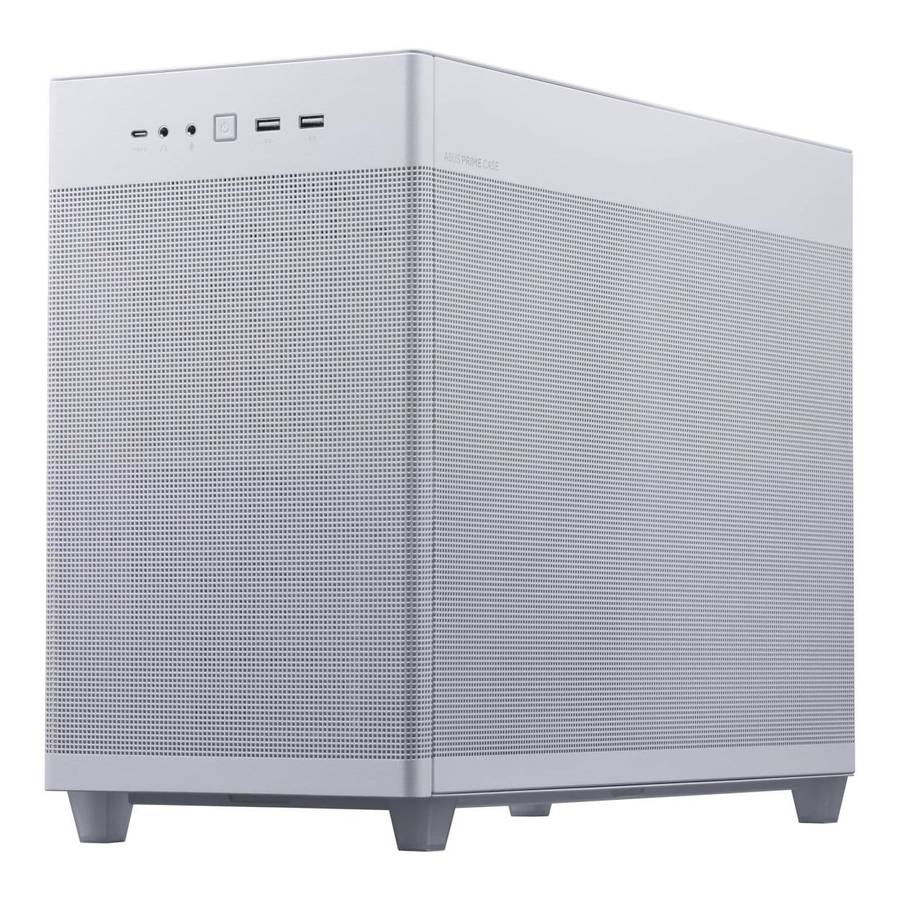 ASUS Prime AP201 Tempered Glass Micro-ATX PC Case White 90DC00G3-B39010