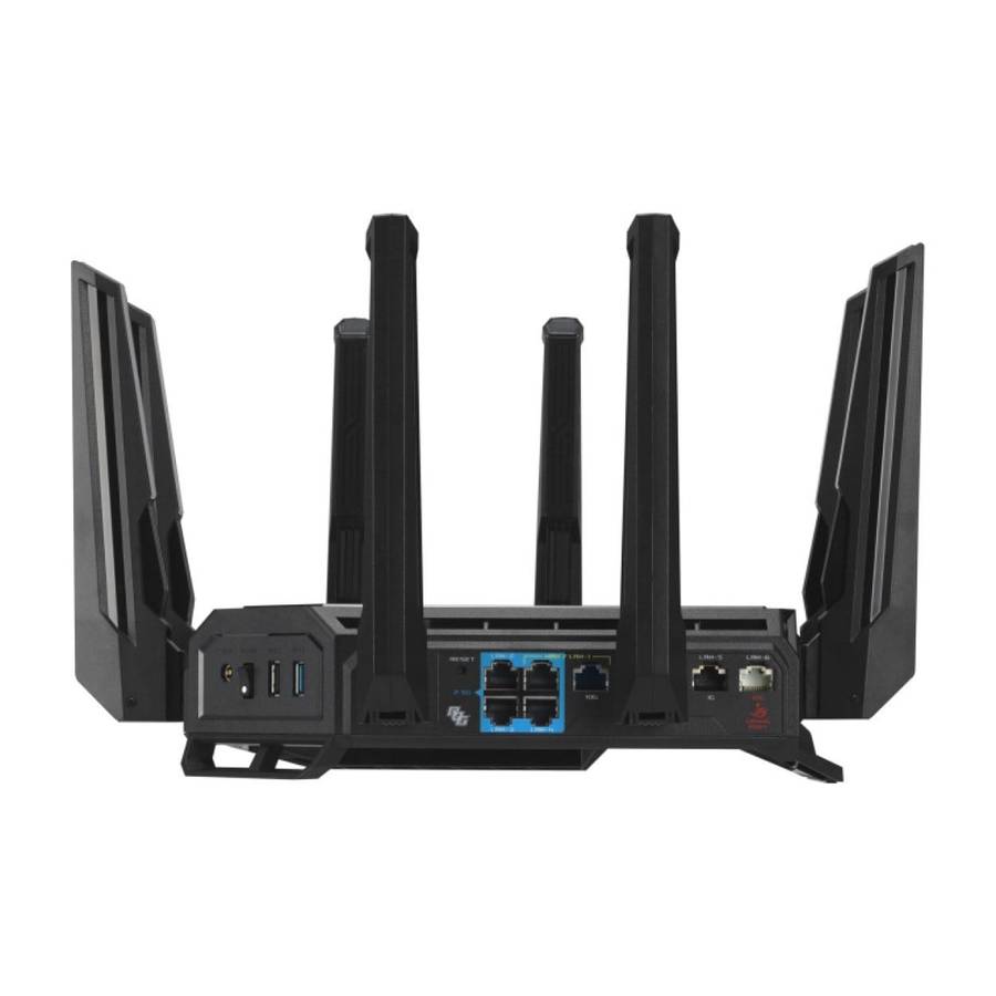 ASUS ROG Rapture GT-BE98 wireless router 10 Gigabit Ethernet Quad-band (2.4 GHz / 5 GHz-1 / 5 GHz...