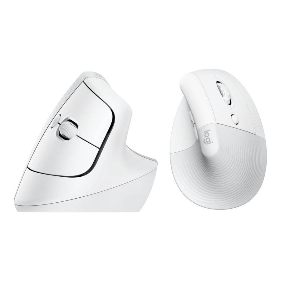 Logitech Lift Vertical Ergonomic Mouse Off White 910-006486