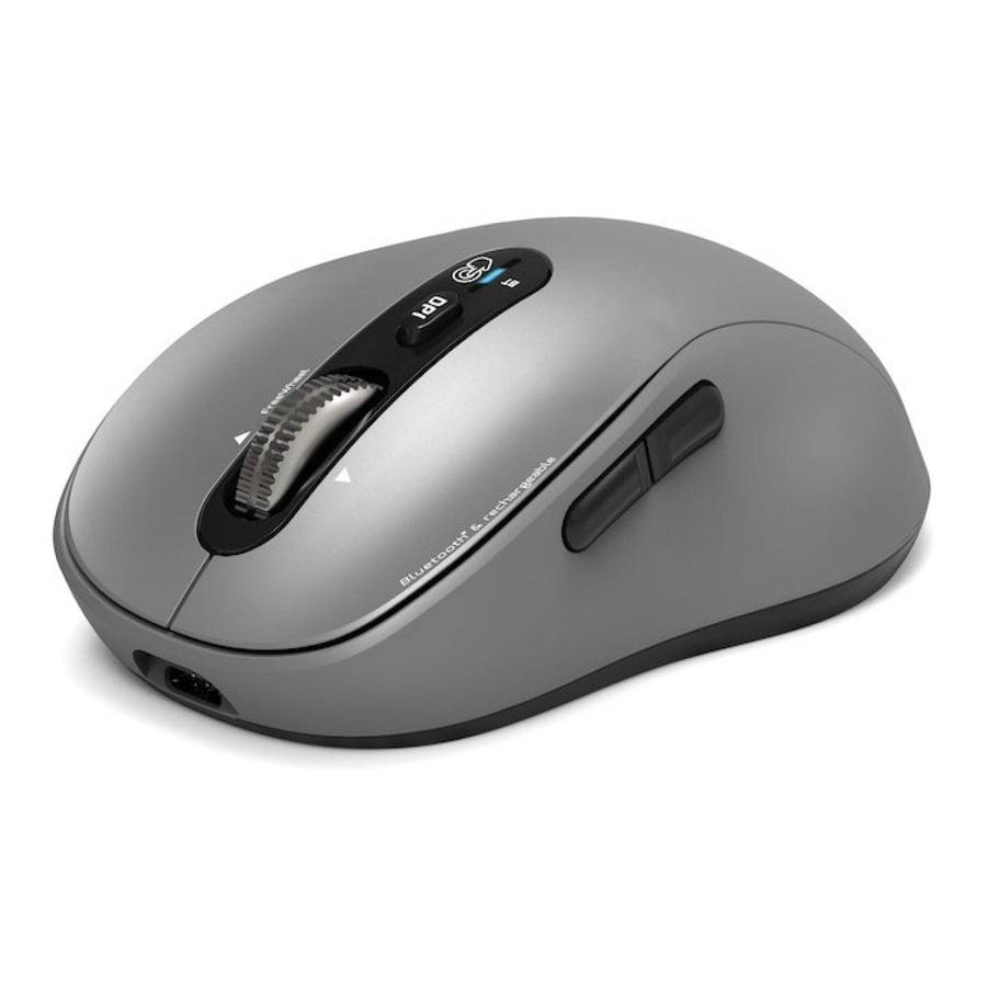Port Designs Expert Bluetooth & MAC Rechargeable Optical 3200 DPI Mouse Grey 910201