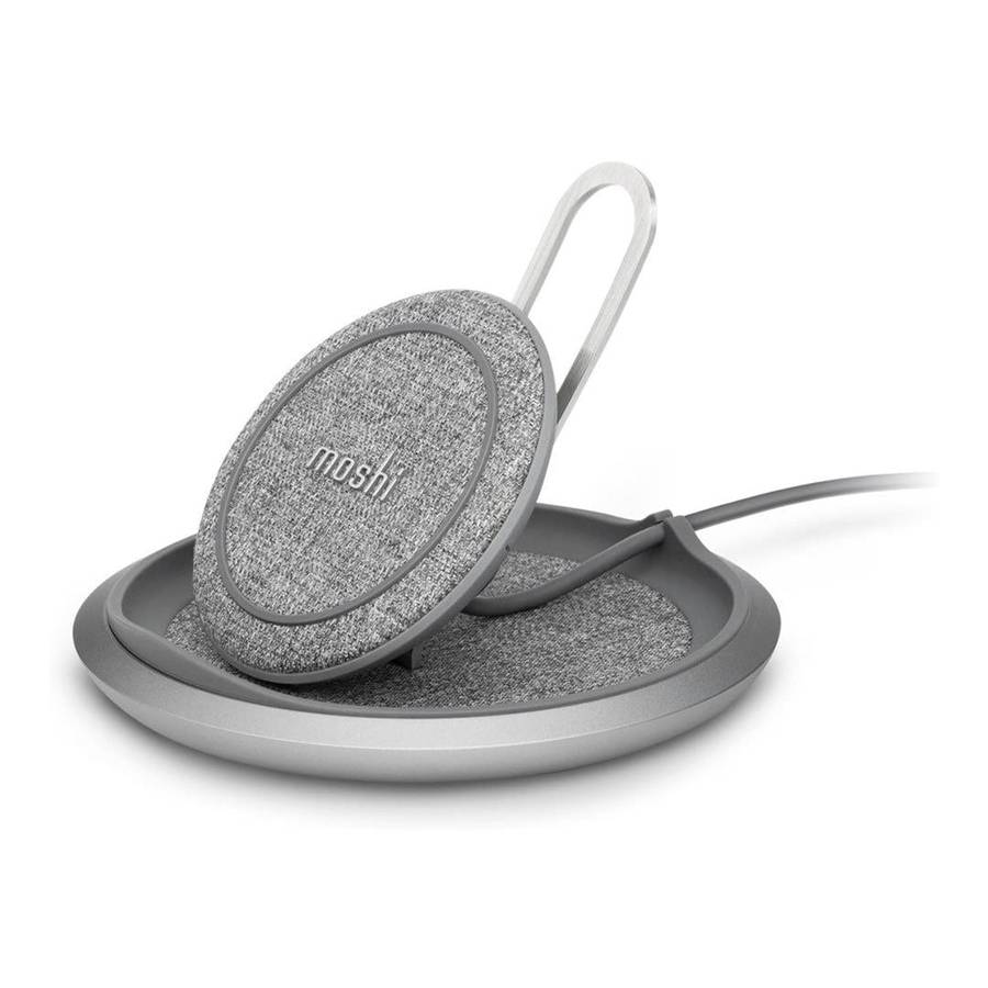 Moshi Lounge Q 15W Wireless Charging Stand Grey 99MO022218