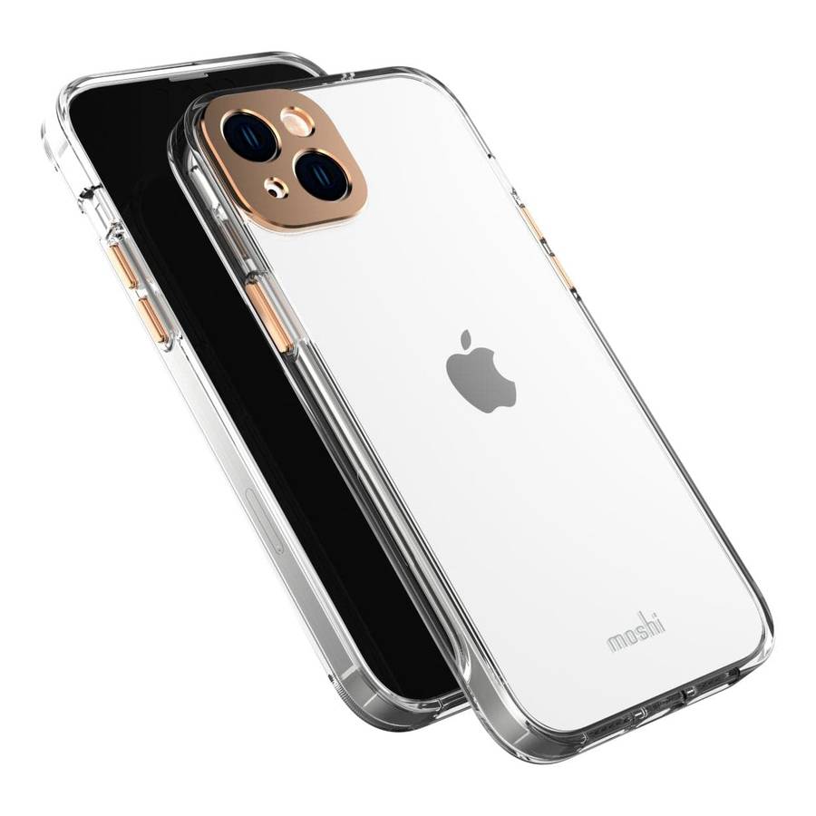Moshi iGlaze Slim Hardshell Case for iPhone 14 Plus - Sunset Gold 99MO137222