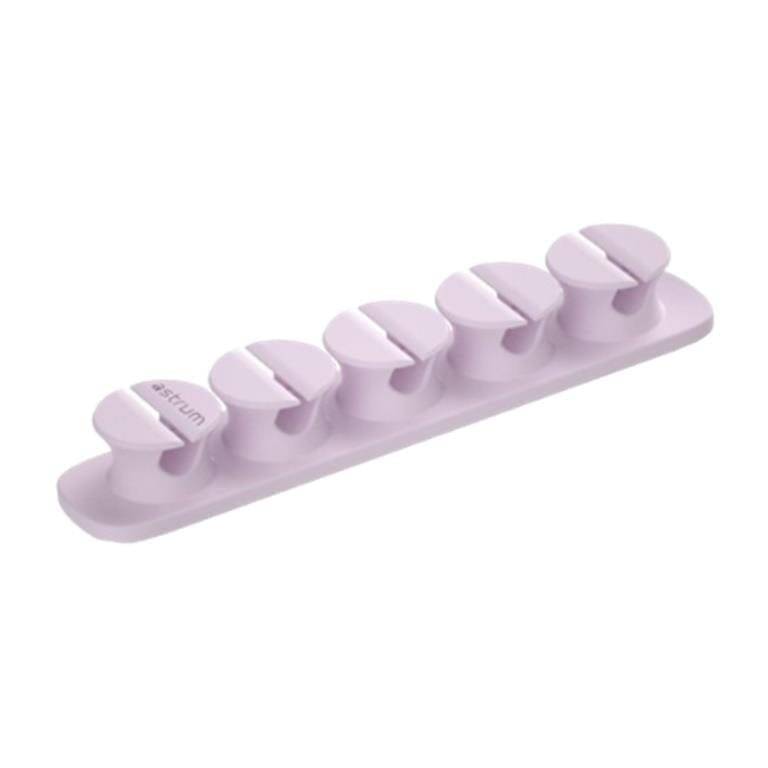 Astrum CO110 5 Bay 4 Storage Compartments Cable Organizer Clips Purple A71011-M