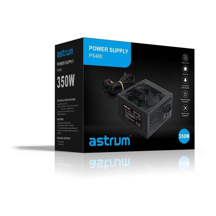 Astrum PS480 350W Desktop Switching Power Supply A94048-B