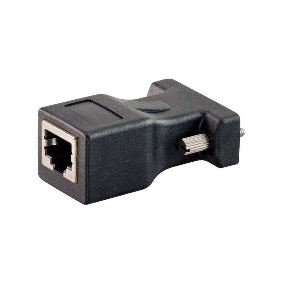 Unitek DB9 Female to RJ45 Plastic Adaptor Black AD-DB9F-RJ45F