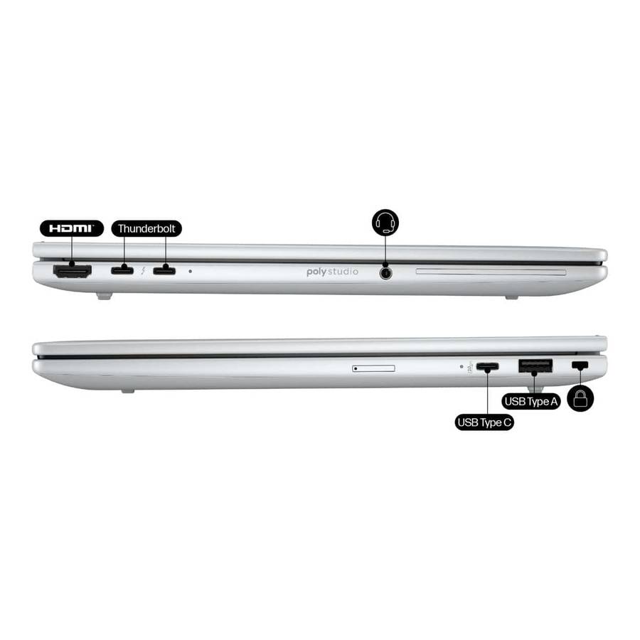 HP EliteBook 8 G1i 13.3-inch WUXGA AI Laptop - Intel Core Ultra 5 225U 512GB SSD 32GB RAM Win 11 Pro