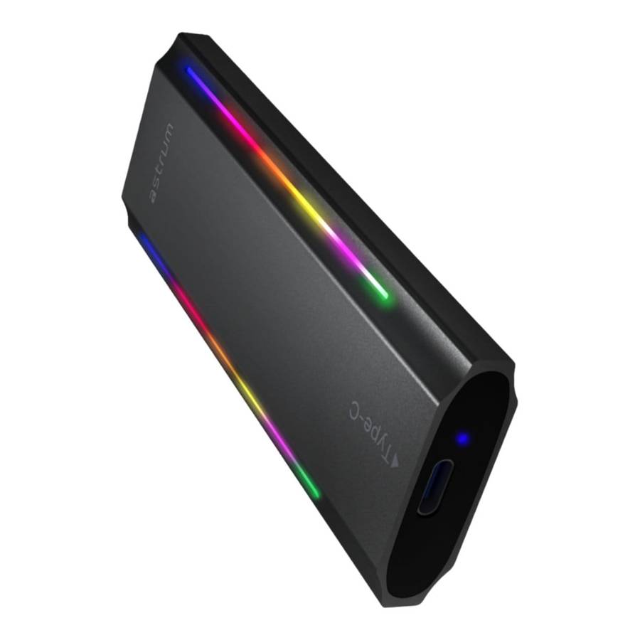 Astrum ENP4310G RGB NVMe M.2 SSD PCIe & NGFF Enclosure AENP4310GB