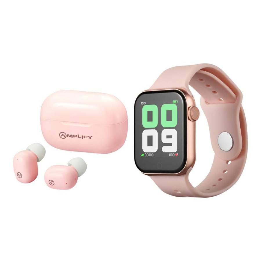 Amplify TWS Earpods and Fitness Watch - Gold AM-BUN-06