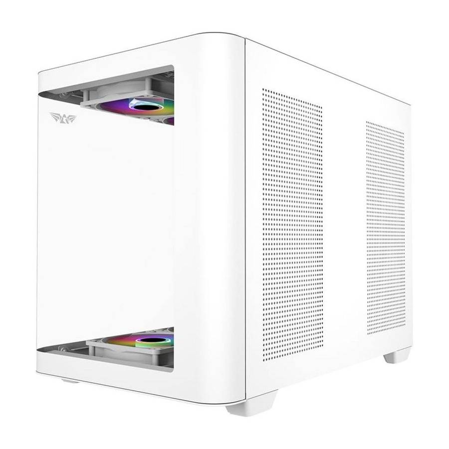 Armaggeddon Aquaron X-Curve 285 M-ATX Gaming PC Case White AQUARONXCURVE258WHT