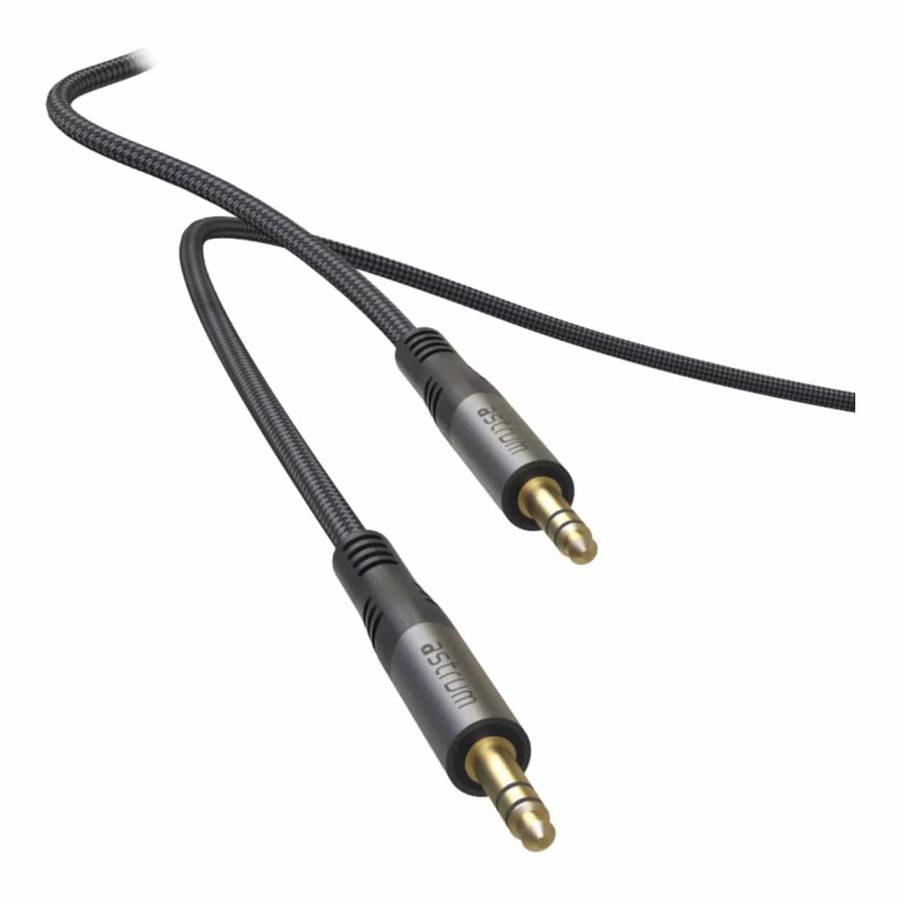Astrum VMAM35 2m Braided Male to Male 3.5mm AUX Audio Cable AVMAM3520G