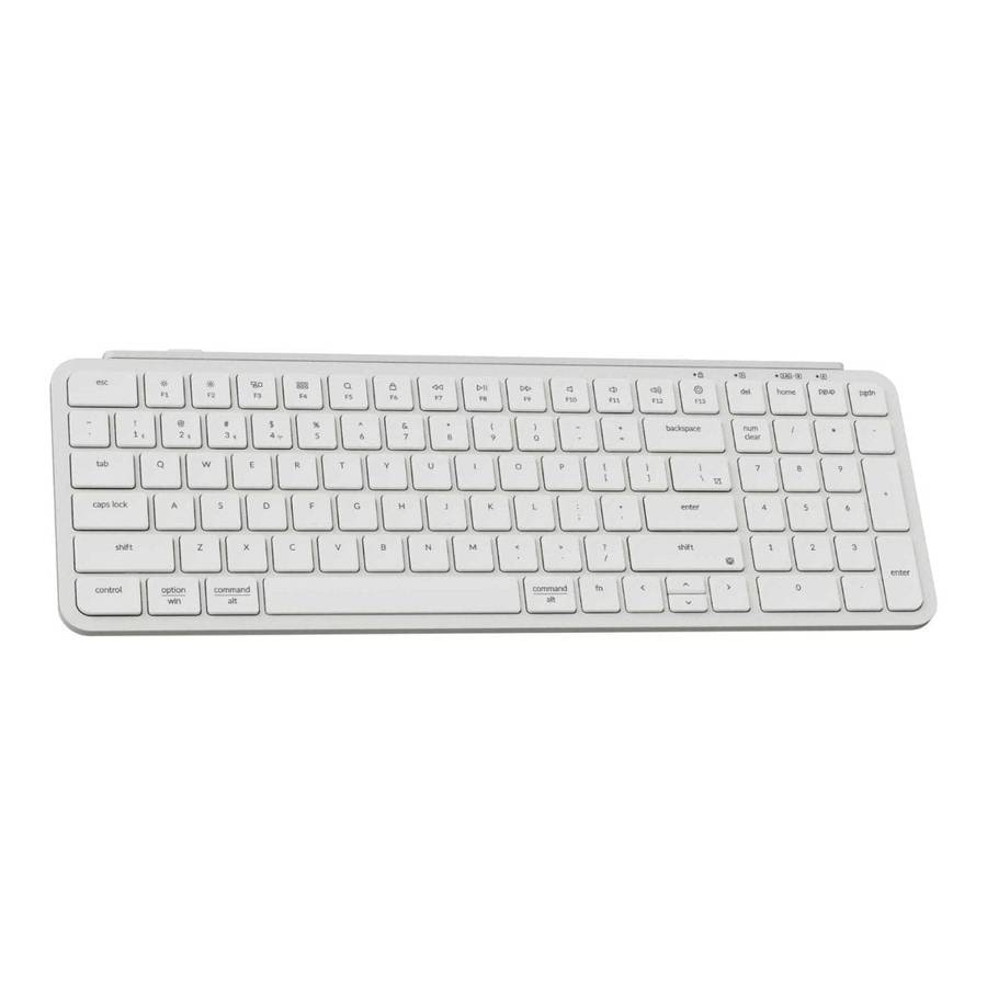 Keychron B2 Pro Ultra-Slim Wireless Keyboard Ivory White B2P-K8