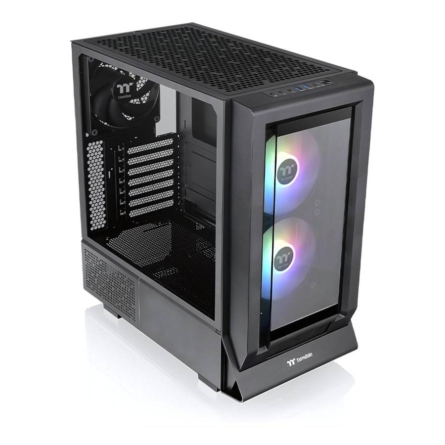 Thermaltake Ceres 350 MX Midi Tower ATX Black PC Case CA-1Z3-00M1WN-00