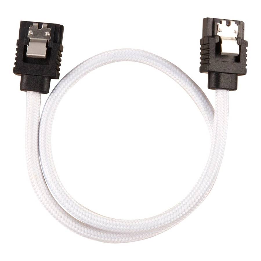 Corsair Premium Sleeved SATA 6Gbps Cable 30cm White CC-8900249