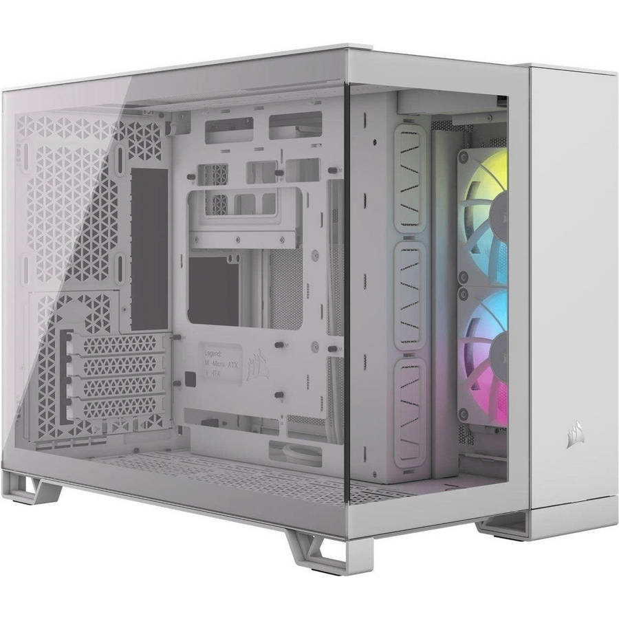 Corsair iCUE Link 2500X RGB Tempered Glass Steel Micro-ATX Mid-Tower Gaming PC Case - White CC-90...