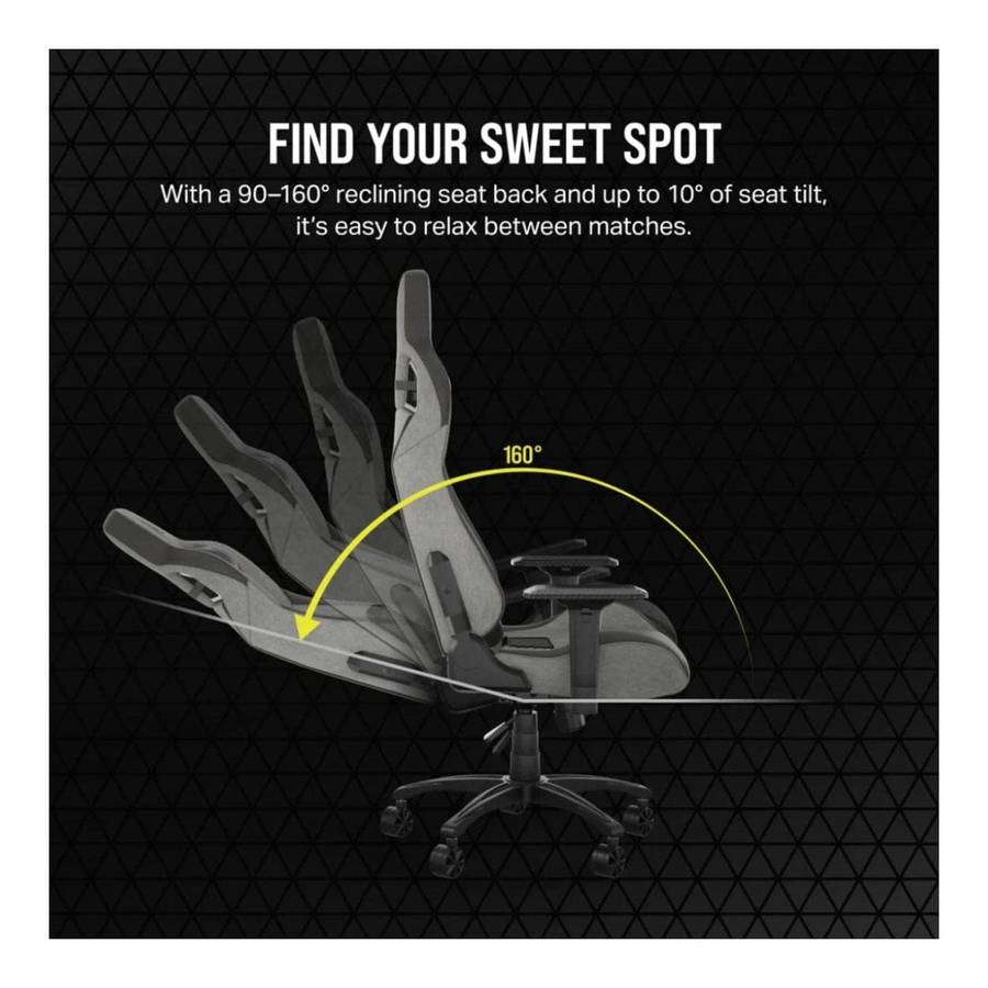 Corsair T3 RUSH Gaming Chair Charcoal Grey CF-9010056-WW