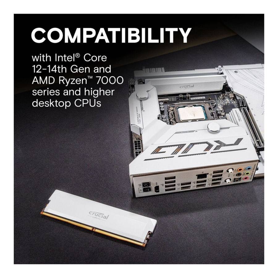 Crucial Pro Overclocking CP2K16G60C36U5W Memory Module 32GB 2 x 16GB DDR5 6000MHz