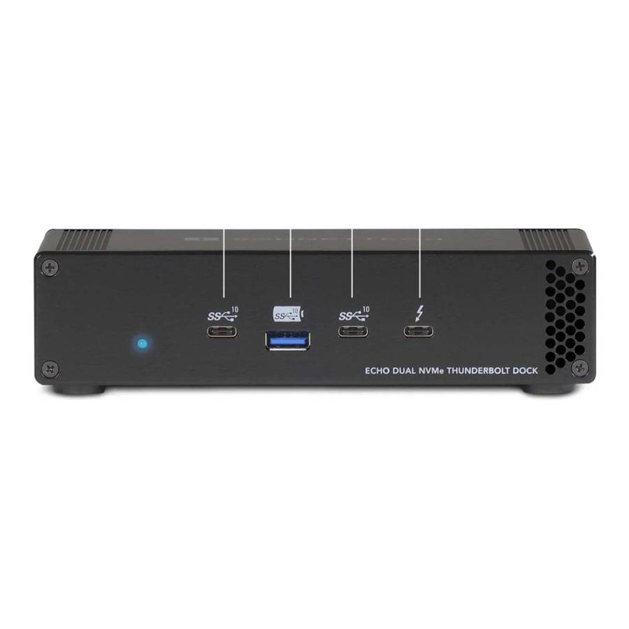 Sonnet Echo Dual NVMe Thunderbolt 4 Docking Station Black ECHO-DK2M2-TB