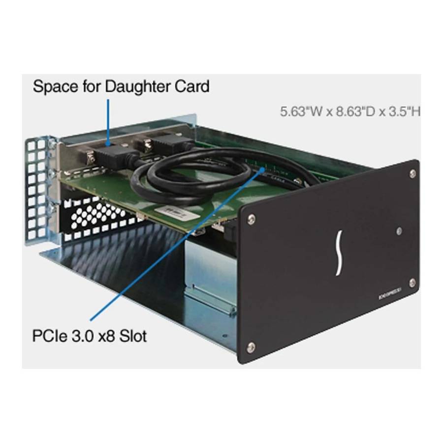 Sonnet Echo Express SE I 1-slot PCIe Card Expansion Unit Black ECHO-EXP-SE1-T3