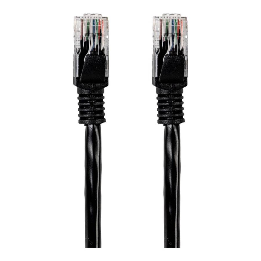 Gizzu CAT6 UTP Fly Lead RJ45 Ethernet Network Cable 50cm Black GCPCAT6005-BK