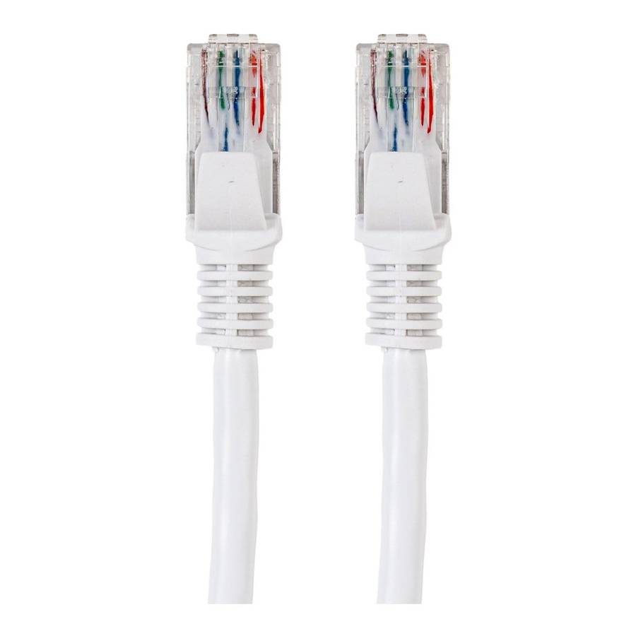 Gizzu CAT6 UTP Fly Lead RJ45 Ethernet Network Cable 50cm White GCPCAT6005-WH