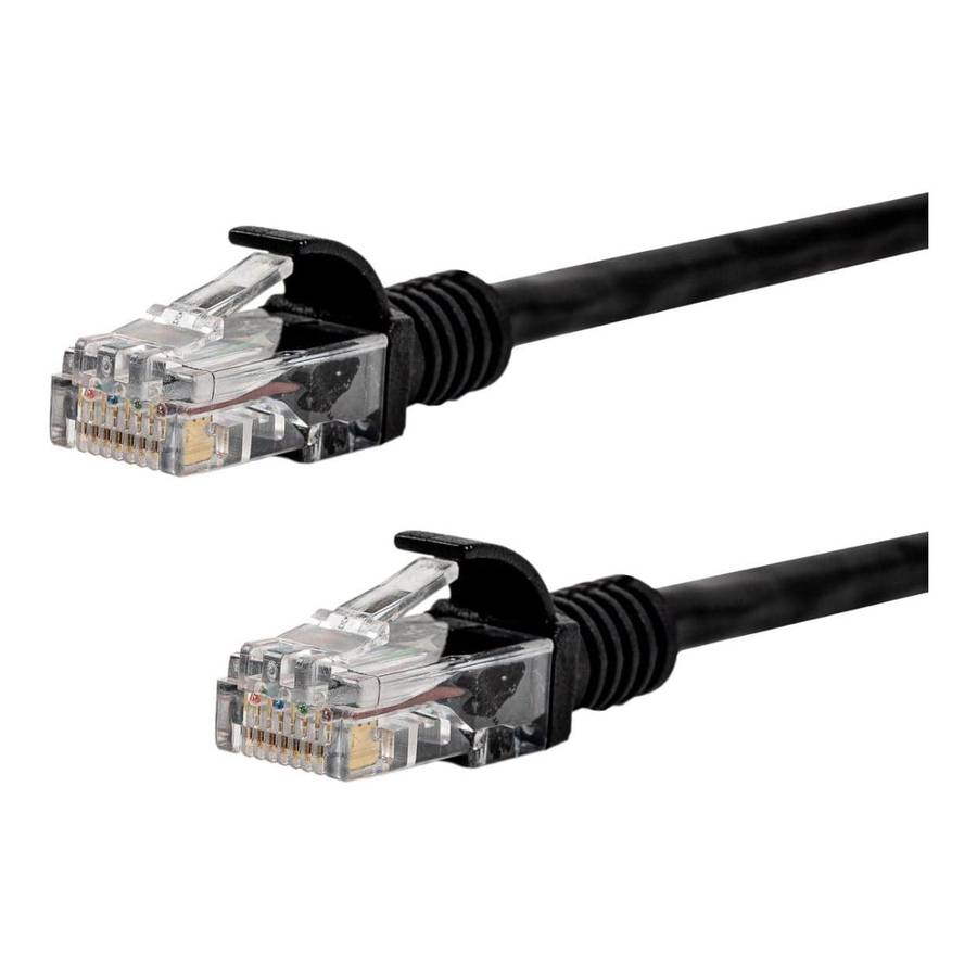 Gizzu CAT6 UTP Fly Lead RJ45 Ethernet Network Cable 1m Black GCPCAT6010-BK