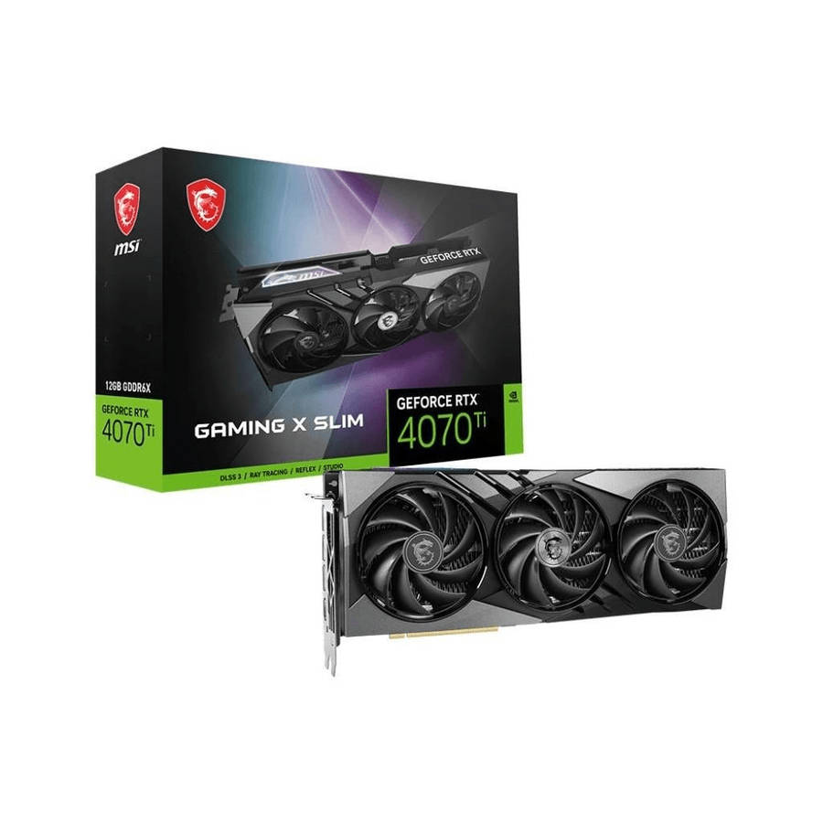 MSI Nvidia GeForce RTX 4070 TI Gaming X SLIM 12G 12GB GDDR6X Graphics Card