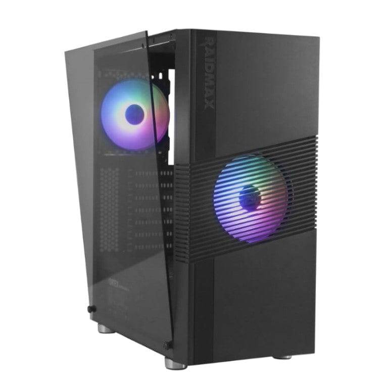 Raidmax H704 ATX ARGB Mid-Tower Gaming PC Case Black H704TBS