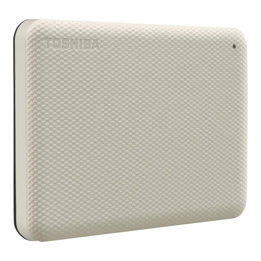 Toshiba Canvio Advance 2.5-inch 1TB USB 3.2 Gen 1 Beige External Hard Drive HDTCA10EW3AA