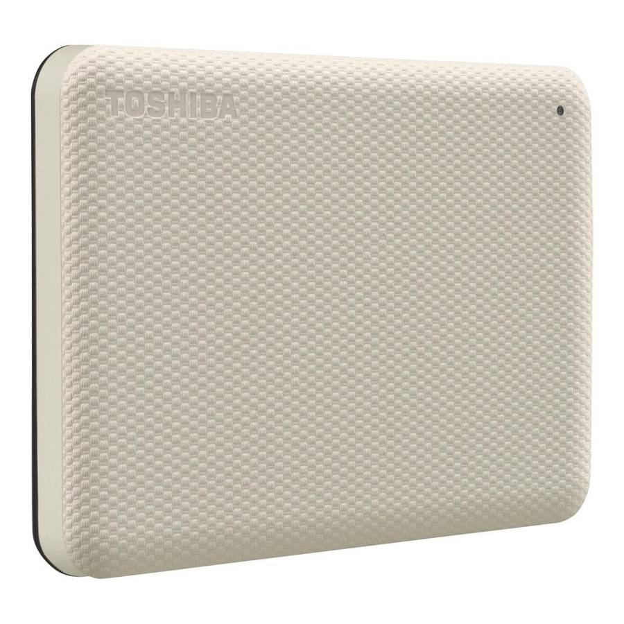 Toshiba Canvio Advance 2.5-inch 2TB USB 3.2 Gen 1 Beige External Hard Drive HDTCA20EW3AA