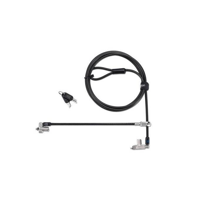 Kensington Slim N17 2.0 Keyed Dual Head Notebook Lock for Wedge-Shaped Slots K60508WW
