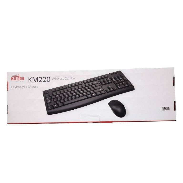 LekkerMotion KM220 Wireless Keyboard and Mouse Combo LM-KM220