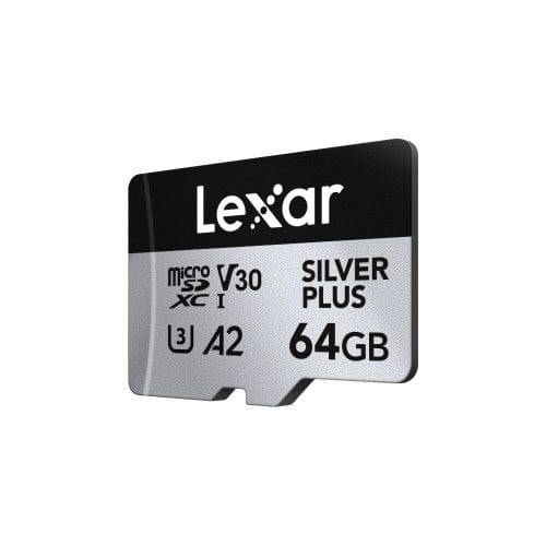 Lexar Professional SILVER PLUS 64GB MicroSDXC Memory Card LMSSIPL064G-BNANG