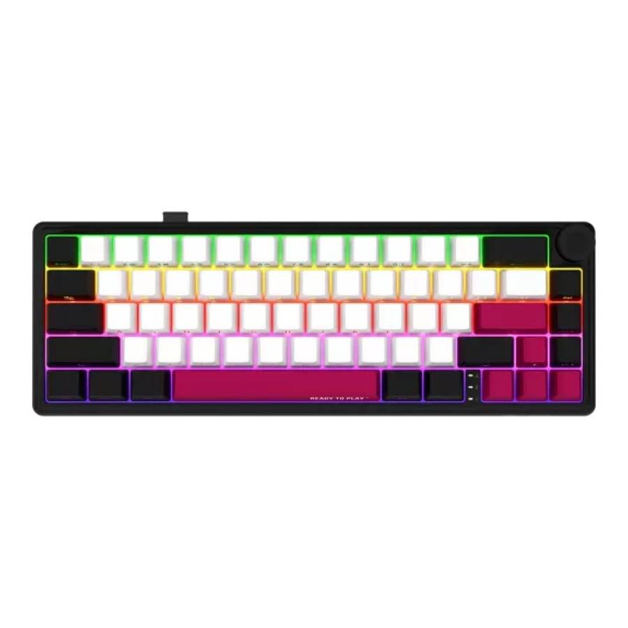 Lorgar KBP70MW Pro Wireless Mechanical Gaming Keyboard Black and Red LRG-KBP70MW-BK-US