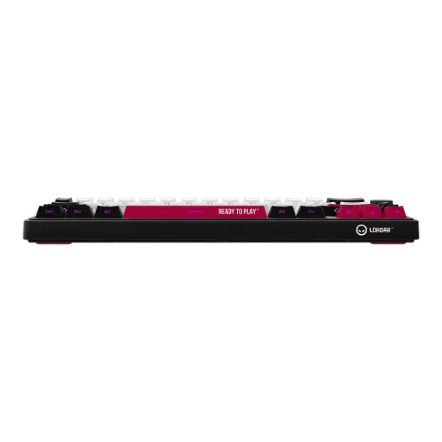 Lorgar KBP70MW Pro Wireless Mechanical Gaming Keyboard Black and Red LRG-KBP70MW-BK-US